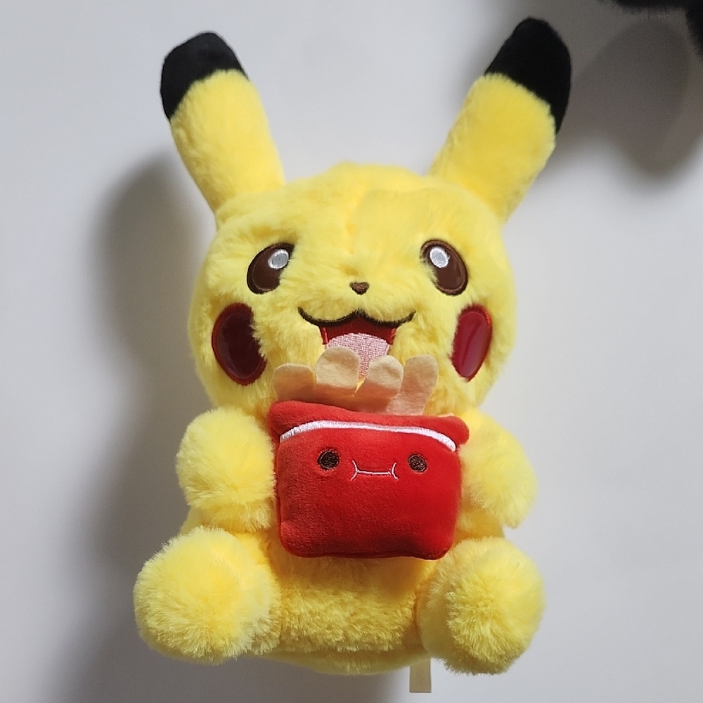 Yellow Plush Toy with Red Accents